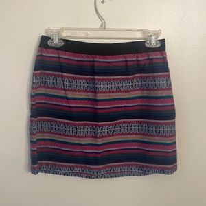 Striped Skirt with zipper